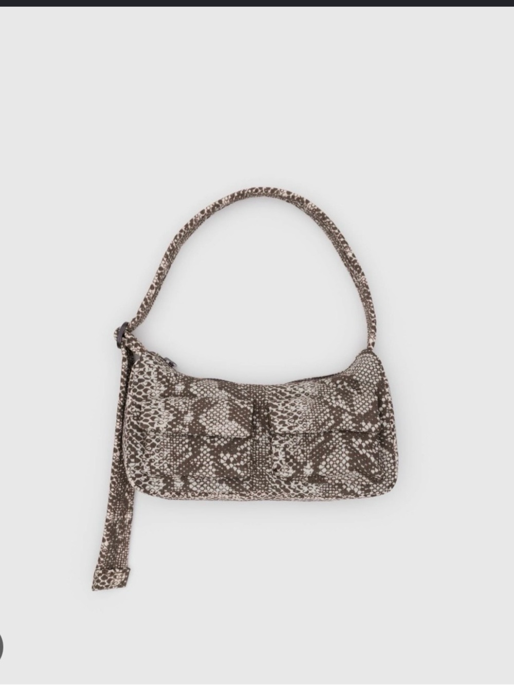 BAGGU Snake-Print Shoulder Bag